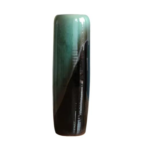 ZIGUIhsou-11 Blumenvase Keramik Vase Home Ornament Getrocknete Blumen Arrangement Vase Wohnzimmer Korridor Boden Vase Grün Minimalistische Ornament Dekoration Vase zur Dekoration(003) von ZIGUIhsou-11