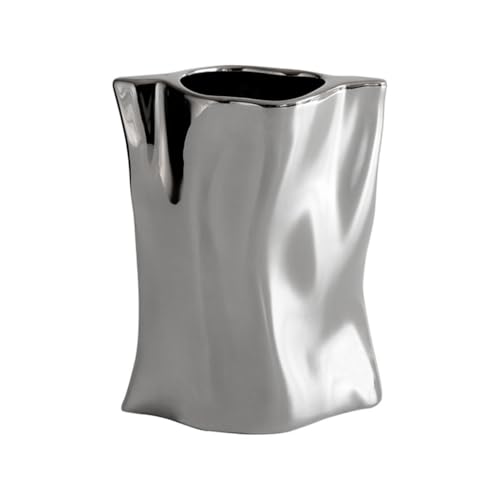 ZIGUIhsou-11 Blumenvase Keramikvase, kreative Handplattierung, Blumenarrangement, Blumen-Desktop-Dekoration, Wohnzimmer, Moderne minimalistische Dekoration Vase zur Dekoration von ZIGUIhsou-11