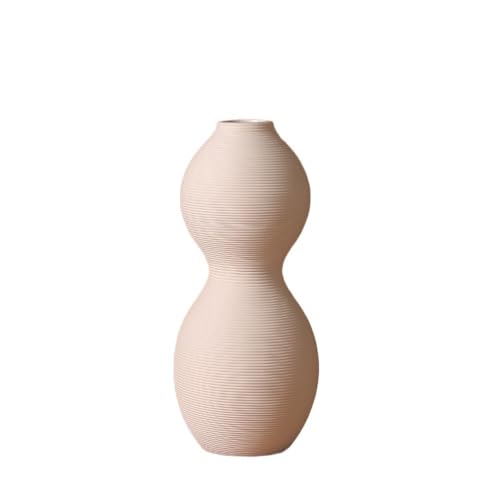 ZIGUIhsou-11 Blumenvase Khaki Kürbis Keramik Vase Einfache Blume Anordnung Trockene Blume Dekorative Anordnung Vase zur Dekoration(Mittel) von ZIGUIhsou-11