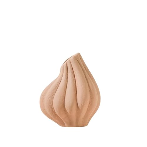 ZIGUIhsou-11 Blumenvase Orange Keramik Vase Vintage Dekorationen Grobe Keramik Blumenarrangement Blumenarrangement Home Ornament Keramik Topf Vase zur Dekoration von ZIGUIhsou-11