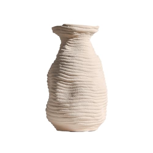 ZIGUIhsou-11 Blumenvase Unregelmäßige Retro Keramik Vase Anordnung Wohnzimmer Blume Anordnung Möbel Dekoration Blume Anordnung Vase zur Dekoration von ZIGUIhsou-11