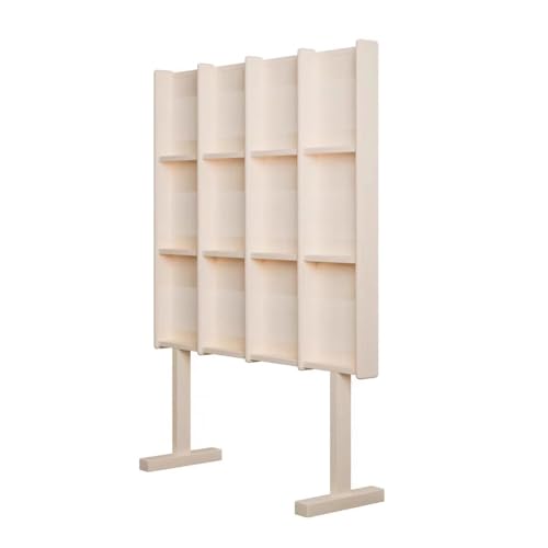 ZIGUIhsou-11 Bodenstehender Zeitschriftenständer Boden-Zeitschriftenständer Massivholz Lesebücherregal Display Rack Kreative Boden Zeitung CD Display Rack Zeitungsständer(Original Wood) von ZIGUIhsou-11