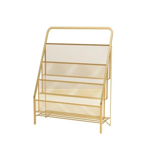 ZIGUIhsou-11 Bodenstehender Zeitschriftenständer Nordic Light Luxury Zeitschriftenständer Mehrschichtiger Aufbewahrungsständer aus Eisen for Bücher Organizer for Bilder Zeitungsständer(Golden,Klein) ZIGUIhsou-11 Bodenstehender Zeitschriftenständer Nordic Light Luxury Zeitschriftenständer Mehrschichtiger Aufbewahrungsständer aus Eisen for Bücher Organizer for Bilder Zeitungsständer(Golden,Klein) von ZIGUIhsou-11