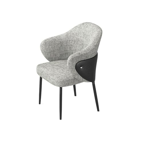 ZIGUIhsou-11 Esszimmerstuhl Esszimmerstuhl, Mid-Century Modern Esszimmerstuhl, gepolsterter Stoff-Akzentstuhl for Esszimmer für Küche und Esszimmer(Dark Grey) von ZIGUIhsou-11