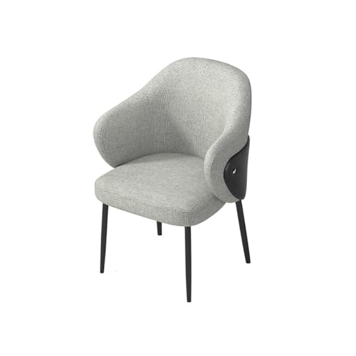 ZIGUIhsou-11 Esszimmerstuhl Esszimmerstuhl, Mid-Century Modern Esszimmerstuhl, gepolsterter Stoff-Akzentstuhl for Esszimmer für Küche und Esszimmer(Light Grey) von ZIGUIhsou-11