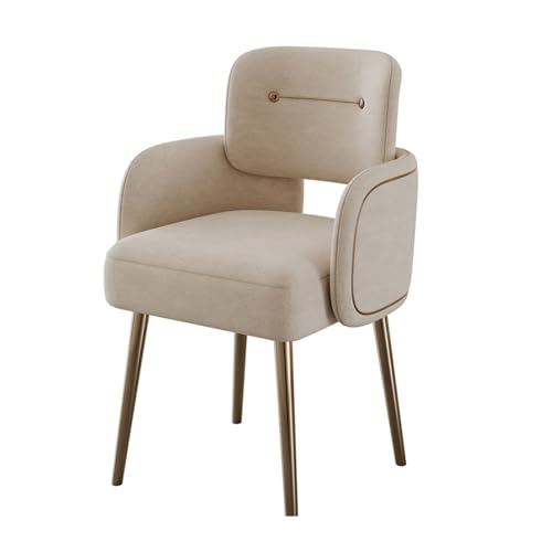 ZIGUIhsou-11 Esszimmerstuhl Küchen-/Esszimmerstühle, Mid-Century Modern Stoff gepolsterter Esszimmerstuhl for Esszimmer, Küche, Wohnzimmer für Küche und Esszimmer(Weiß) von ZIGUIhsou-11