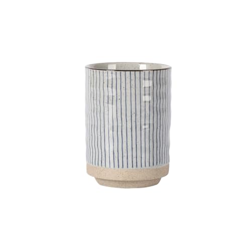 ZIGUIhsou-11 Großer Keramikbecher mit blauen Streifen und Retro-Latte-Art-Design Kaffeebecher aus Keramik ZIGUIhsou-11 Großer Keramikbecher mit blauen Streifen und Retro-Latte-Art-Design Kaffeebecher aus Keramik von ZIGUIhsou-11