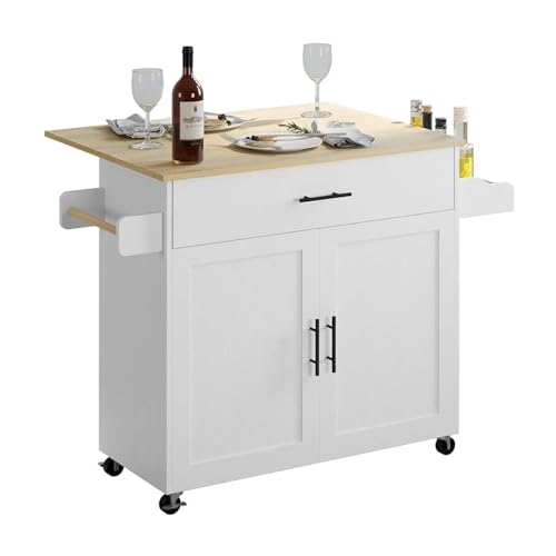 ZIGUIhsou-11 Kücheninselwagen Küchenaufbewahrungswagen, rollender Kücheninseltisch auf Rädern mit Drop Leaf Rollender Küchenwagen ZIGUIhsou-11 Kücheninselwagen Küchenaufbewahrungswagen, rollender Kücheninseltisch auf Rädern mit Drop Leaf Rollender Küchenwagen von ZIGUIhsou-11