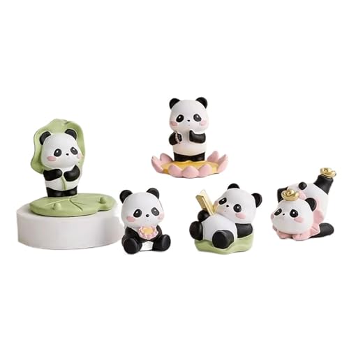 ZIGUIhsou-11 Schreibtischdekor 5-teiliges chinesisches Panda-Ornament als Schreibtischdekoration, geeignet for Wohnzimmer, Schlafzimmer und Arbeitszimmer ZIGUIhsou-11 Schreibtischdekor 5-teiliges chinesisches Panda-Ornament als Schreibtischdekoration, geeignet for Wohnzimmer, Schlafzimmer und Arbeitszimmer von ZIGUIhsou-11