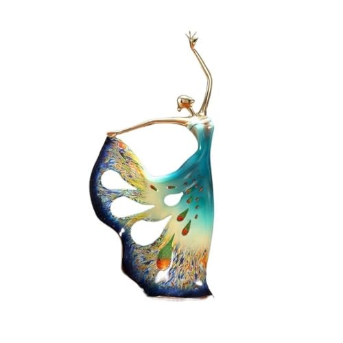 ZIGUIhsou-11 Schreibtischdekor Copper Ornaments Modern Creative Home Living Room Decoration Light Luxury Gift(Blue) von ZIGUIhsou-11