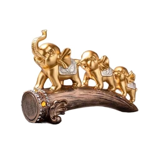 ZIGUIhsou-11 Schreibtischdekor Elefanten-Ornamente, luxuriöse Dekorationen for Zuhause, Wohnzimmer, TV-Schrank, Schreibtisch-Ornamente, Einweihungsgeschenk von ZIGUIhsou-11