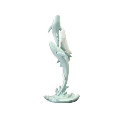 ZIGUIhsou-11 Schreibtischdekor Kreative Whale Form Desktop Ornamente Büro Studie Harz Skulptur Dekoration Geschenk von ZIGUIhsou-11