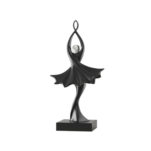 ZIGUIhsou-11 Schreibtischdekor Kreative einfache abstrakte Figur Skulptur Handwerk Moderne Wohnzimmer TV-Schrank Veranda Kunst Dekoration Ornamente(Schwarz) von ZIGUIhsou-11
