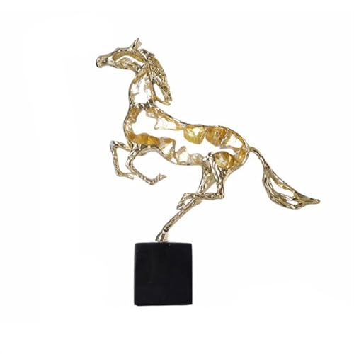 ZIGUIhsou-11 Schreibtischdekor Luxuriöse Weinschrank-Ornamente for den Eingangsbereich, Wohnaccessoires, Sternzeichen-Pferd, Tischdekoration, Kunsthandwerk(Gold) von ZIGUIhsou-11