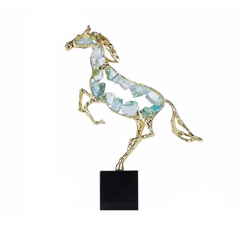 ZIGUIhsou-11 Schreibtischdekor Luxuriöse Weinschrank-Ornamente for den Eingangsbereich, Wohnaccessoires, Sternzeichen-Pferd, Tischdekoration, Kunsthandwerk(Green) von ZIGUIhsou-11
