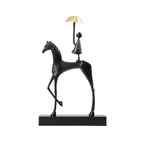 ZIGUIhsou-11 Schreibtischdekor Moderne Figur Abstrakte Kunst Pferd Skulptur Dekoration Weinschrank Wohnzimmer TV Schrank Veranda Licht Luxus von ZIGUIhsou-11