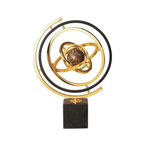 ZIGUIhsou-11 Schreibtischdekor Moderne Luxus-Globus-Ornament, Büro-Desktop, Zuhause, Wohnzimmer, TV-Schrank-Dekorationen von ZIGUIhsou-11