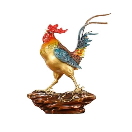 ZIGUIhsou-11 Schreibtischdekor Personalisierte Roter Hahn Ornamente Eingang Weinschrank Dekoration Desktop Skulptur Eröffnungsgeschenk von ZIGUIhsou-11