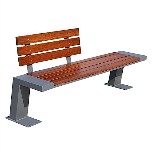 ZIGUIhsou-11 Terrassenbank Außenbank mit Rückenlehne, geeignet als Sitzgelegenheit in Innenhöfen, auf Wegen und Terrassen Gartenmöbel für draußen(180x46x83cm) von ZIGUIhsou-11