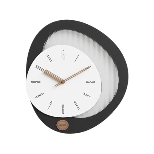 ZIGUIhsou-11 Wanduhr 35,5 * 40 cm Nordic Licht Luxus Uhr Wohnzimmer Kreative Unregelmäßige Form Hause Moderne Einfache Dekoration Wanduhr Nicht tickend von ZIGUIhsou-11