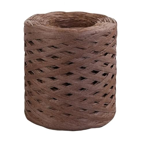 4 rolle 200 cm DIY Bast Papier Band Dekoration Hochzeit for Natürliche Schnur Geschenk Ostern Verpackung Handwerk Für Geschenkverpackung(Coffee) von ZIHDKE