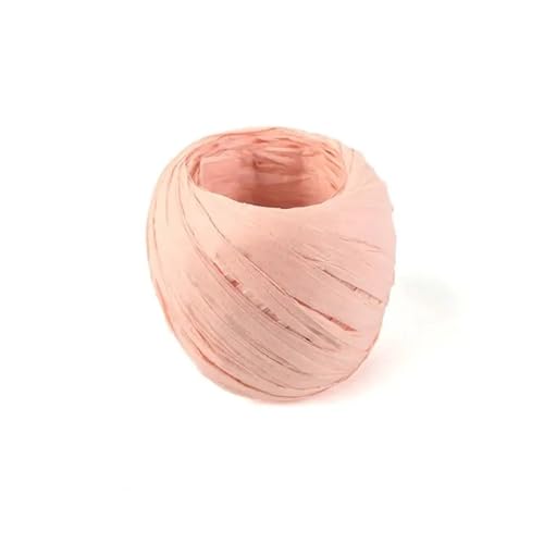 5 rolle 20,0 m Papier Band Bast Multi-Zweck Seil DIY Geschenk Verpackung Für Geschenkverpackung(Light Pink) von ZIHDKE