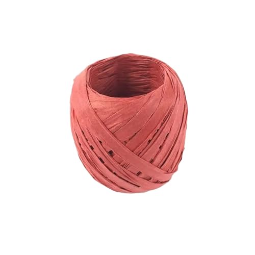 5 rolle 20,0 m Papier Band Bast Multi-Zweck Seil DIY Geschenk Verpackung Für Geschenkverpackung(Red) von ZIHDKE