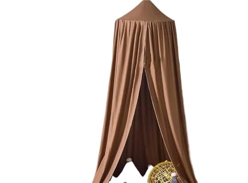 Kinder Moskito Prinzessin Net Weichen Vorhang Baldachin Hängen Zelt Ecke Bett Dekor Zirkus Musselin Hause Dekoration Für Mädchen Zimmerdekoration(Brown) von ZIHDKE