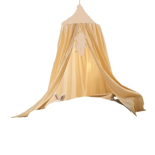 Kinder Moskitonetz Vorhang Hängen Zelt Bett Dekor Mädchen Prinzessin Baldachin Wohnzimmer Ecke Spielen Lesen Für Mädchen Zimmerdekoration(Khaki9) von ZIHDKE