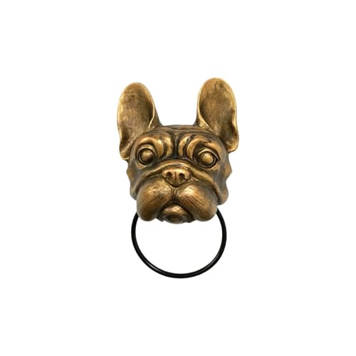 Kreativer Türklopfer mit Tierkopf, Retro-Harz, handgefertigt, personalisierte Wandkunst, Dekoration for die Haustür, schwere Für Eingangstür Tor(Color 3) von ZIHDKE