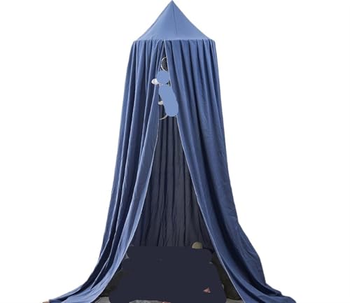 Mädchen Prinzessin Hängen Bett Baldachin Kinder Moskito Net Vorhang Hause Dekoration Wohnzimmer Ecke Spielen Lesen Nook Room Decor Für Mädchen Zimmerdekoration(Blue) von ZIHDKE