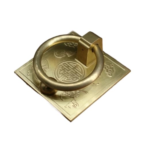 Vintage Messing Fledermaus Tür Griff Fenster Holz Retro Klopfer Schrank Schublade Kupfer Knob Hause Decoraction Für Eingangstür Tor(Gold,6cm) von ZIHDKE