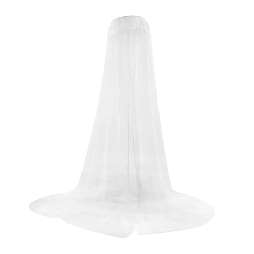 ZIHDKE Moskitonetz Kuppel Prinzessin Bett Baldachin Netting Runde Spitze for Mädchenbetten Hängen Für Mädchen Zimmerdekoration(White) von ZIHDKE