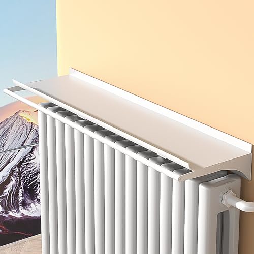 ZIHESY Heizkörperregal Heizungsabdeckung Heizkörper Regal, Maximiert Den Platz Modernes Aufbewahrungsregal Ohne Bohren Stauraum über dem Heizkörper(14 * 40cm/5.5 * 15.7in) von ZIHESY