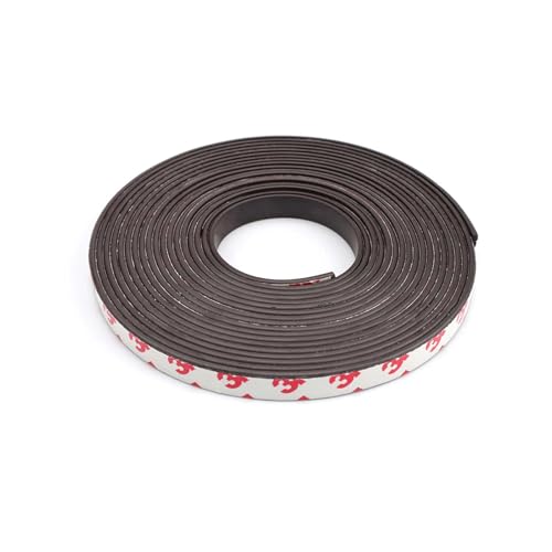 ZIJANG Magnet Klebeband, 5M x 1CM Magnetklebeband Selbstklebend Stark, Magnetband mit optimierter Magnetkraft durch Anisotropic Material I Anwendbar in Küche, Schule & Büro von ZIJANG