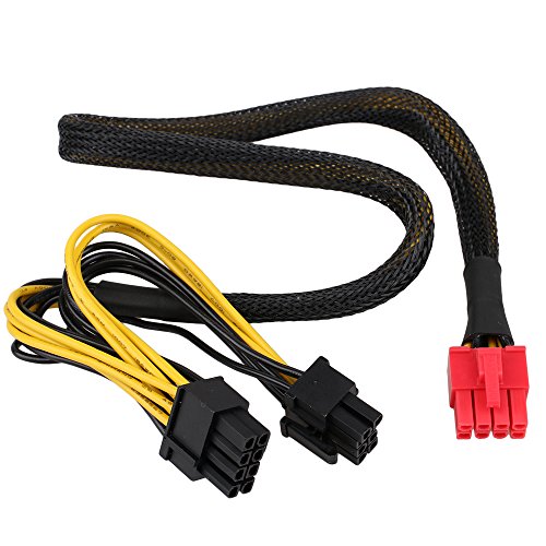 50 cm 18 AWG PCI-E Grafikkarte Stromkabel 8 Pin auf Dual 8 Pin Grafikkarte Modular Power Adapterkabel von ZIJIA