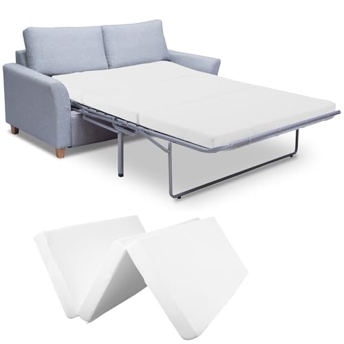 ZIKEBTUY Matratze für Schlafsofa,Faltbar matratze,Memory Foam-Matratzen,Klappbar Matratze mit abnehmbarem Bezug,180x135x10cm von ZIKEBTUY