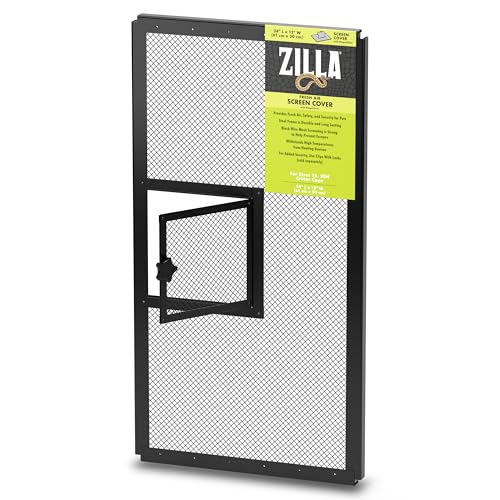 R-Zilla SRZ100011488 Fresh Air Screen Cover with Hinged Door for Pet Cages, 24-1/4 by 12-5/8-Inch, Black R-Zilla SRZ100011488 Fresh Air Screen Cover with Hinged Door for Pet Cages, 24-1/4 by 12-5/8-Inch, Black von ZILLA