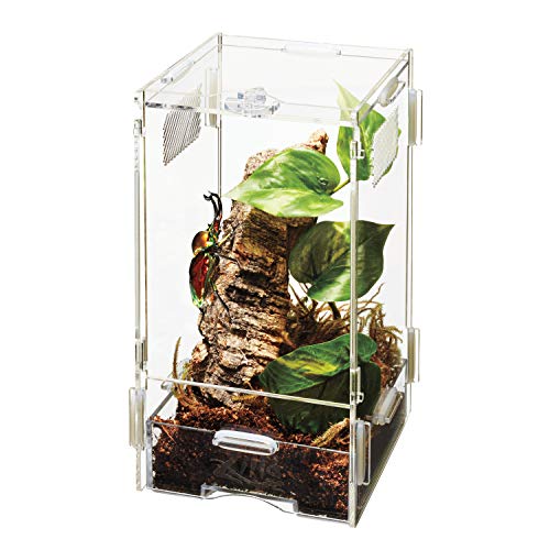 Zilla Micro Habitat Terrariengehege für kleine Baumbewohner, Reptilien, Amphibien, Spinnen und andere Wirbellose, klein von ZILLA