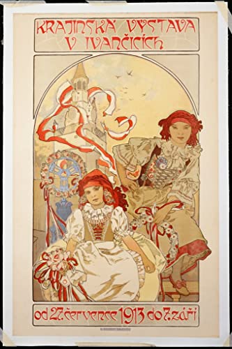 ZIMARO Leinwanddruck Und Poster Wandkunst Bild Reproduktion Böhmischer Sonnenträumer von Alphonse Mucha für Wohnkultur 60x90cm von ZIMARO