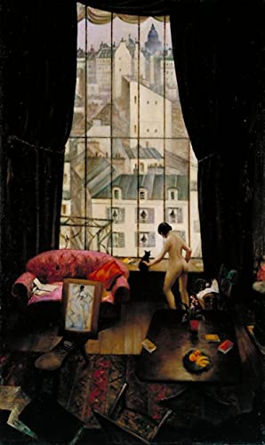 ZIMARO Leinwanddruck Und Poster Wandkunst Bild Reproduktion Christopher Richard Wynne Nevinson ein Studio in Montparnasse für Wohnkultur 60x90cm von ZIMARO