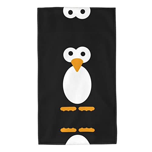 ZIMBRO Niedlicher Pinguin, leichtes, hautfreundliches, saugfähiges Gesichtshandtuch, leichtes und schnell trocknendes Handtuch für Ganzkörperhygiene von ZIMBRO