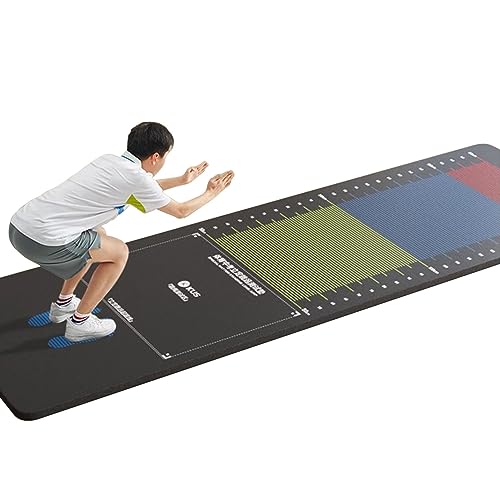 Weitsprung Matte Stehende Weitsprungmatte, Messende Matte Der Rutschfesten Übung, mit Teppich Ausgelegtes Weitsprung-Übungstestpad, Springseil-Trainingstraining Breit für Den Heim-Fitness-Boden ( Colo von ZIMGOD