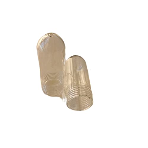 ZIMNO 25 * 58mm G9 Lampenholer Klarglas Kappe Lampenschirm for G9-Gewinde-Lampe Basishülse G9 Basis Transparente Abdeckung Kronleuchterteile Lampenschirm (Color : 4 pieces) von ZIMNO