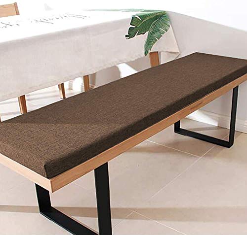 ZINN Premium-Bankkissen mit Befestigungsbändern, 150 x 35 cm, 3 cm dickes Schaumstoff, langes Sitzkissen, Schaukelstuhlkissen, Essbankkissen, für Küche/Erkerfenster/Garten von ZINN