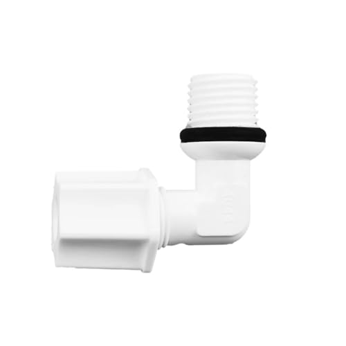 1/4 Zoll Rohraußendurchmesser, männliche Winkelstücke, Kunststoff-Kompressionsverbinder for RO-Rohr-Umkehrosmosesysteme, 10 Stück(10 pcs 1-4) von ZINTCBLGE