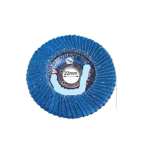 100/115/125 Mm Polierfächerscheibe Winkelschleifer Schleifscheibe For Schärfen Von Holzarbeiten Metall Entgraten Rostentfernung 1-2 Stück(5 inche,2pcs) von ZINTCBLGE