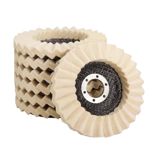 115mm 125mm Polieren Räder 5 Zoll Klappe Filz Lamellen Disc Winkel Grinder Wolle Polieren Rad Metall Wachsen Polieren Disc Dropship(125mm) von ZINTCBLGE