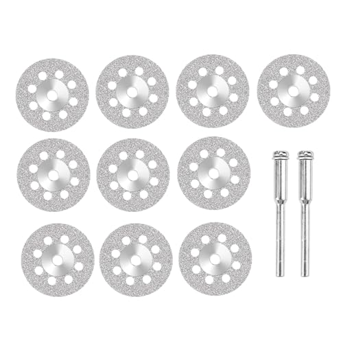 12 Stück 22 Mm Trennscheibe Kreissägeblatt Galvanisierte Diamant-Trennklinge Kompatibel Mit Dremel Rotationswerkzeug DIY Werkzeugzubehör 12 Stück 22 Mm Trennscheibe Kreissägeblatt Galvanisierte Diamant-Trennklinge Kompatibel Mit Dremel Rotationswerkzeug DIY Werkzeugzubehör von ZINTCBLGE