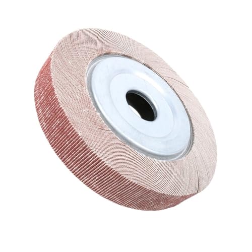 250 x 32 mm Bohrungsflansch-Lamellenschleifscheibe Aluminiumoxid-Schleiftuch Mopp-Schleifpolierscheibe for Metallholz, Dicke 35 mm(60) von ZINTCBLGE